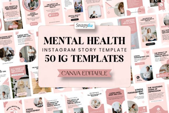 Connect Deeper: Using Mental Health IG Canva Story Templates