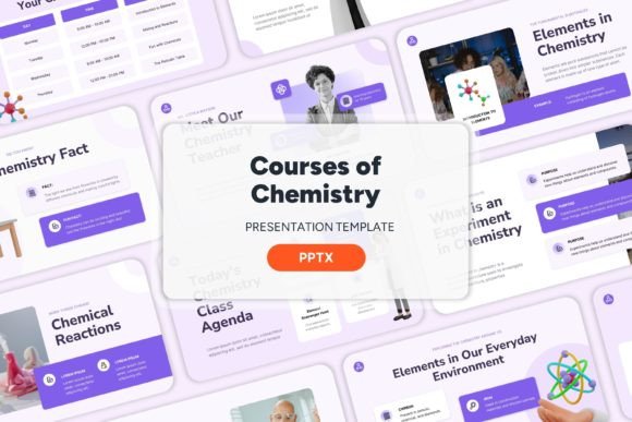 Courses of Chemistry - PPT Templates: Professional Design for Your Business