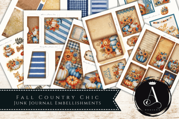 Embrace Autumn's Charm: Fall Junk Journal Templates Tags