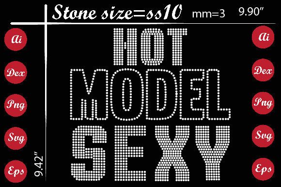 Hot Model Sexy Rhinestone Templates: Bold Design for Maximum Impact