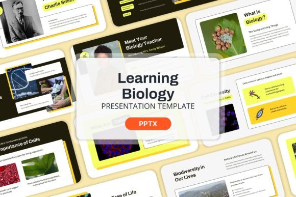 Learning Biology - Powerpoint Templates: Design That Connects
