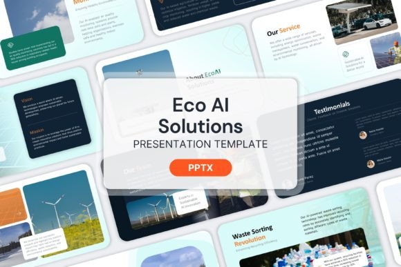 Modern Business Presentations with Eco AI Solutions Templates