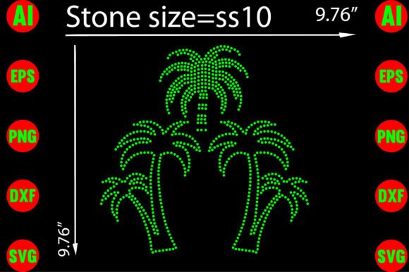 Palm Tree Rhinestone Templates: Elevate Your Craft