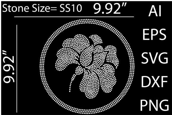 Stunning Printable Flower Rhinestone Templates
