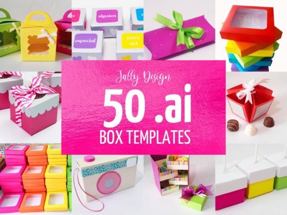 Unboxing Creativity: A Designer's Guide to Adobe Illustrator Box Templates Vol.1